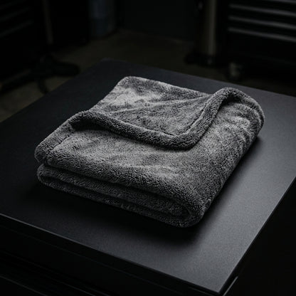 Dark Horse Drying Towel - Folded on matte black surface