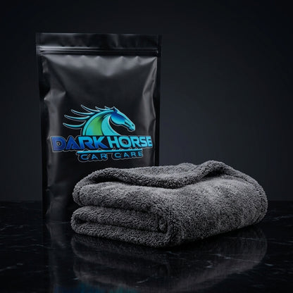 Dark Horse Drying Towel - Hero shot on dark gradient